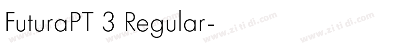 FuturaPT 3 Regular字体转换
